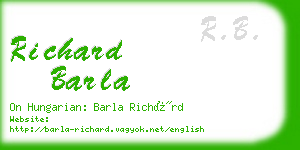 richard barla business card